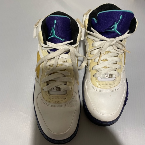 Nike Air Jordan Sz. 5.5Y Nike 318609-102 Grape Ice Emerald - Picture 3 of 10